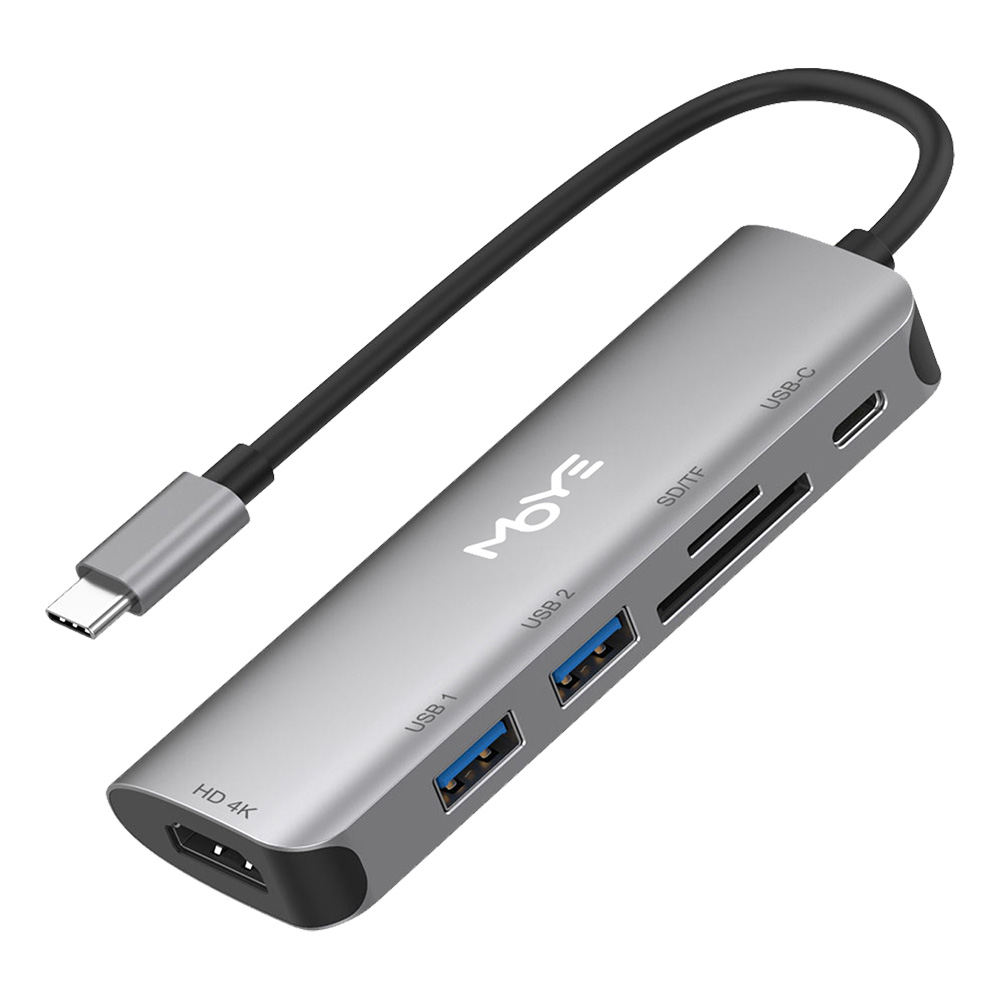 MOYE Core Multiport X6 USB-C hub 6-u-1 sa HDMI 4K