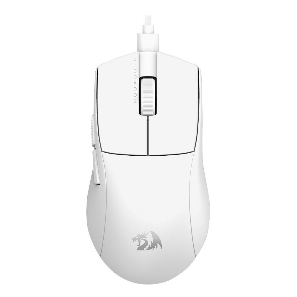 Redragon K1NG M724W 1K žičani gaming miš beli, 12400 DPI