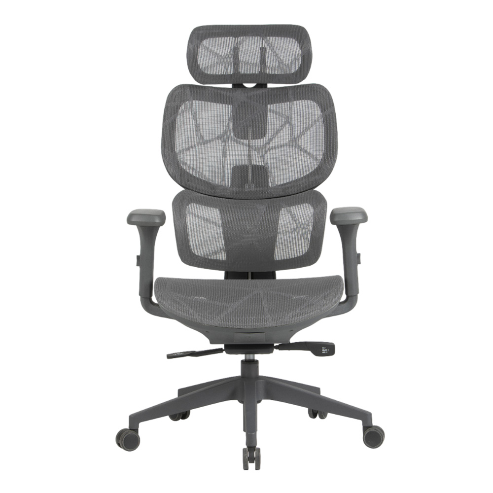 Spawn Ergo Meshy Grey gejmerska stolica sa 3D naslonima