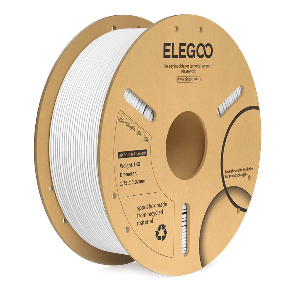 ELEGOO PLA+ beli filament 1,75 mm 1 kg za 3D štampače