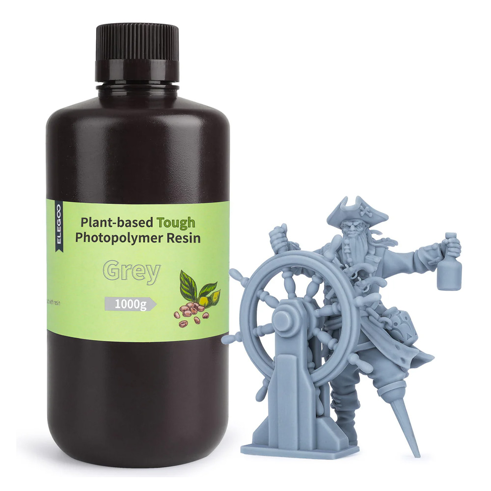 ELEGOO Plant-Based Tough photopolimerna smola siva 1000 g