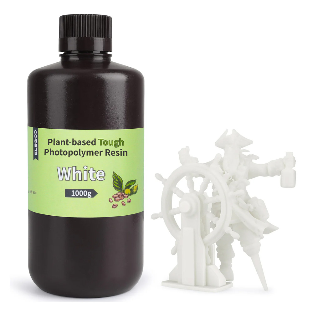 ELEGOO Plant-Based Tough fotopolimerna smola bela 1000g