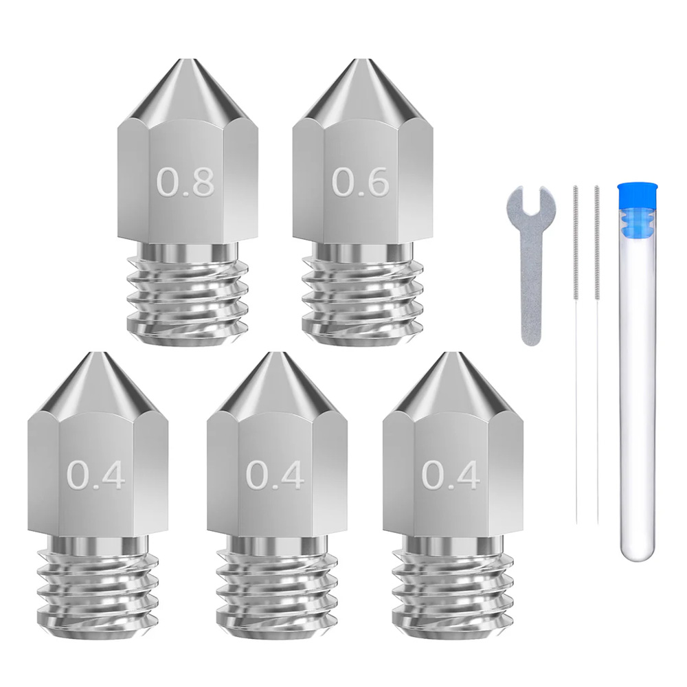 ELEGOO Neptune 4/4 Pro set kaljenih čeličnih mlaznica 0,4/0,6/0,8 mm