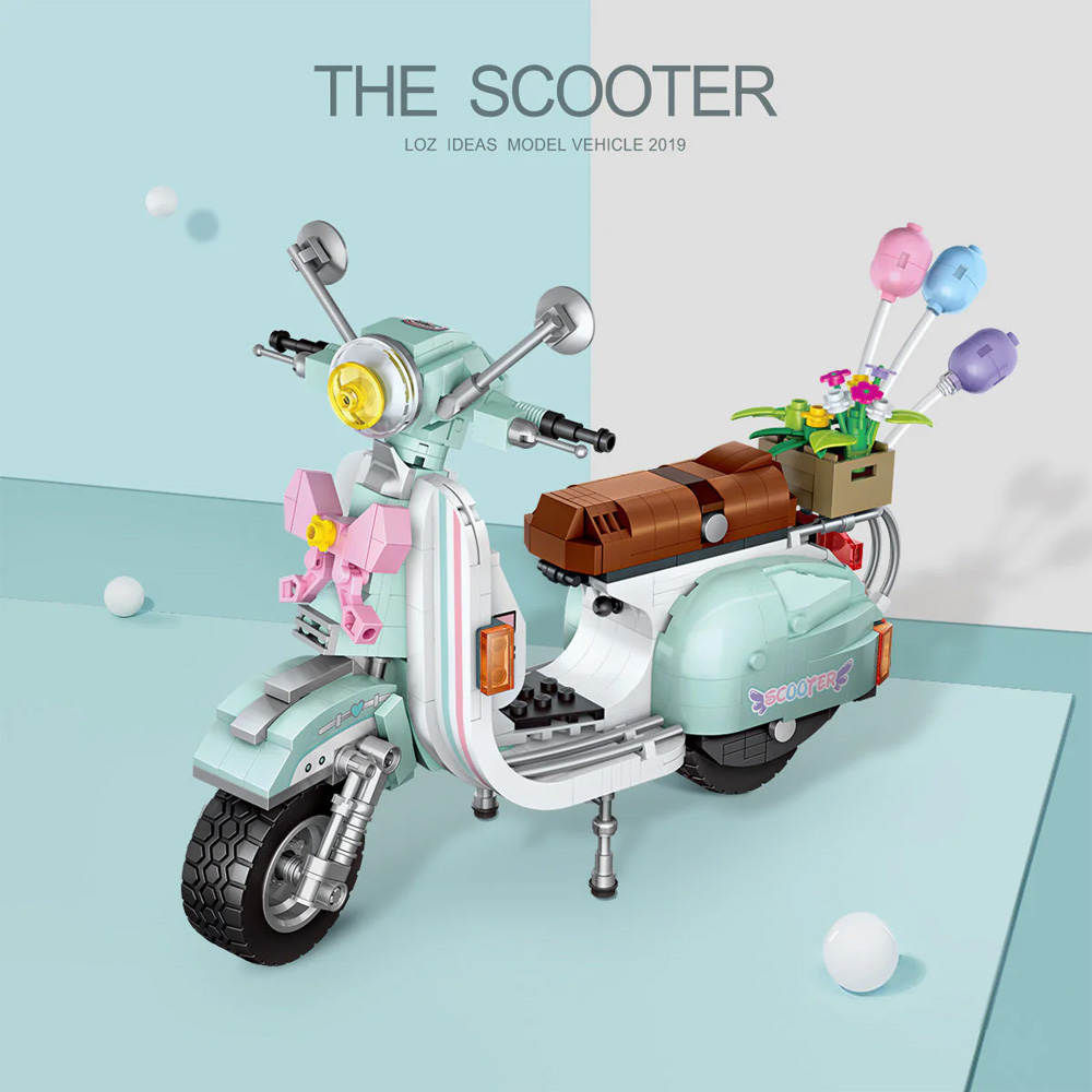 LOZ 1117 Scooter mini građevinski set 673 dela