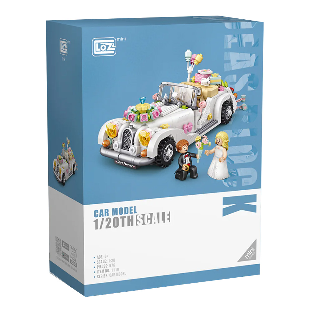 LOZ 1119 Wedding Car mini set kockica 676 delova