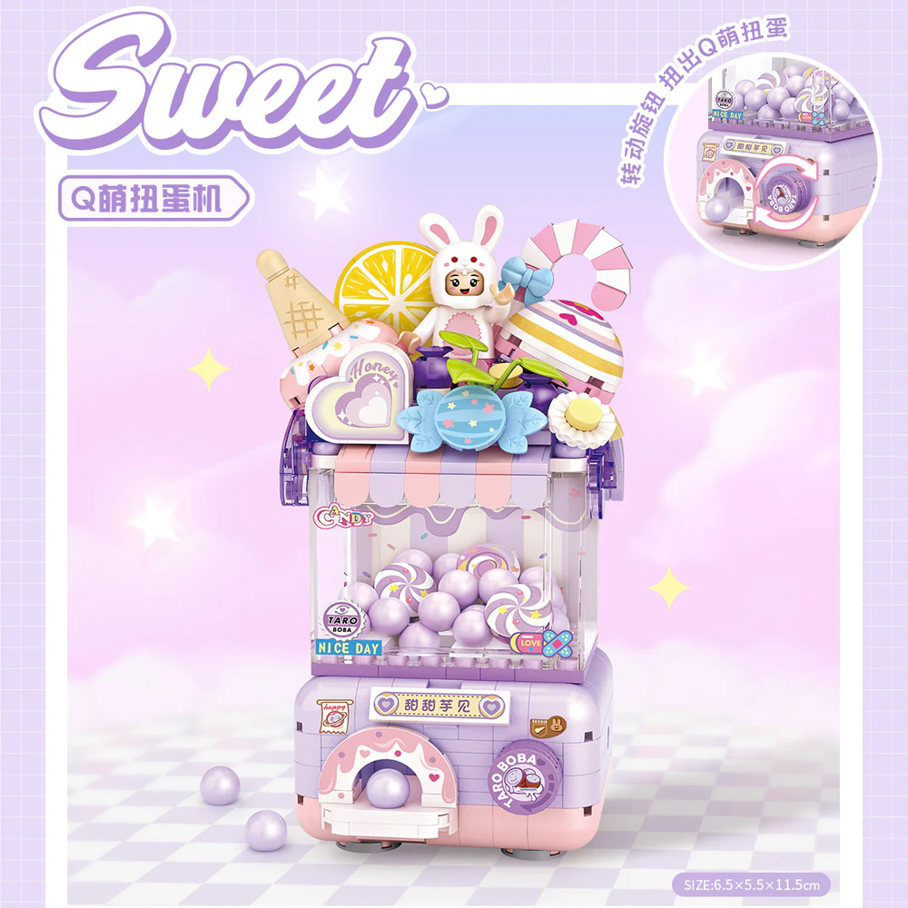 LOZ 1679 Gashapon Machine Purple mini građevinski set 428 delova