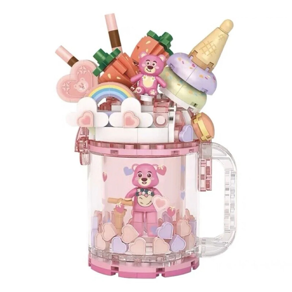 Loz 4201 Quicksand Cup Pink (Jagoda) set mikro kockica 235 delova