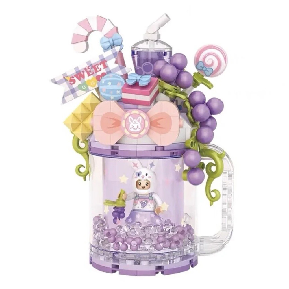 LOZ 4203 Quicksand Cup Purple Grape Yogurt 258 delova