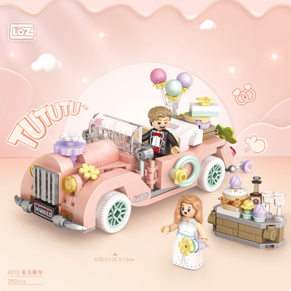 LOZ 4210 Vintage Wedding Car mini kockice 290 delova
