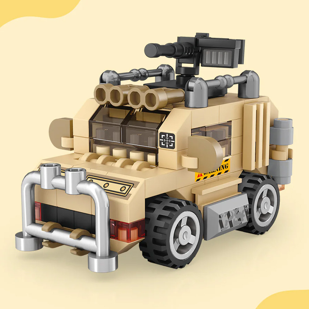 LOZ 8617 Machine Gun Truck mini blok vojni kamion 150 delova
