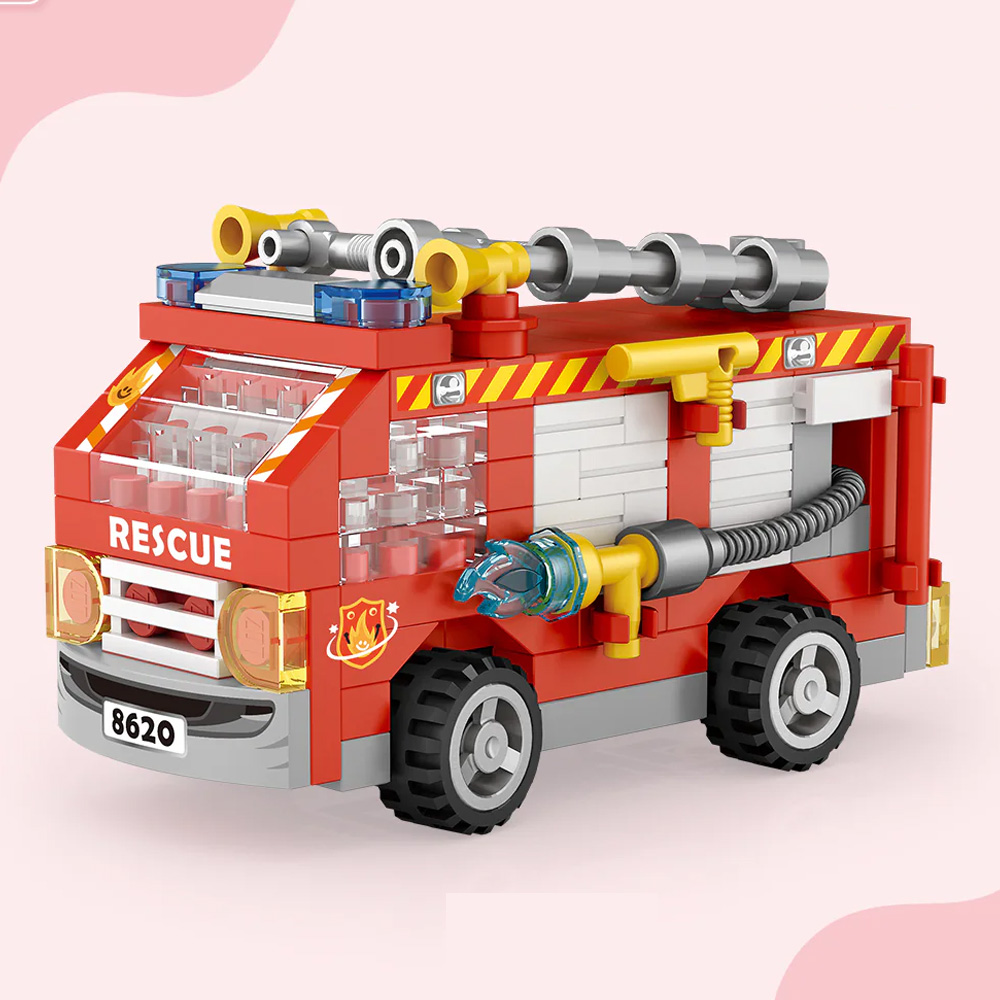 LOZ 8620 Fire Truck mini blok vatrogasno vozilo 180 delova