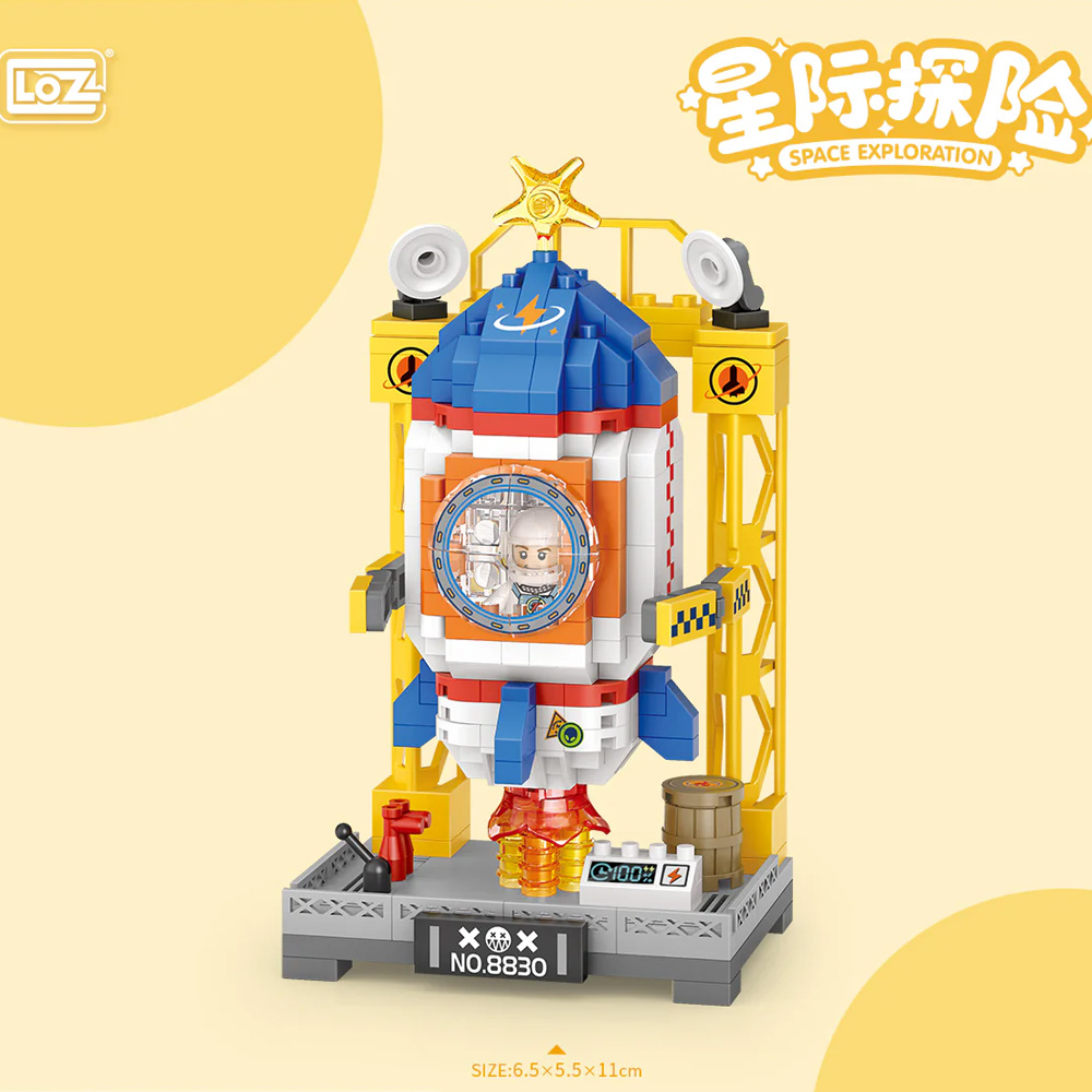 LOZ 8830 Space Exploration svemirska raketa mikro blokovi 400 delova