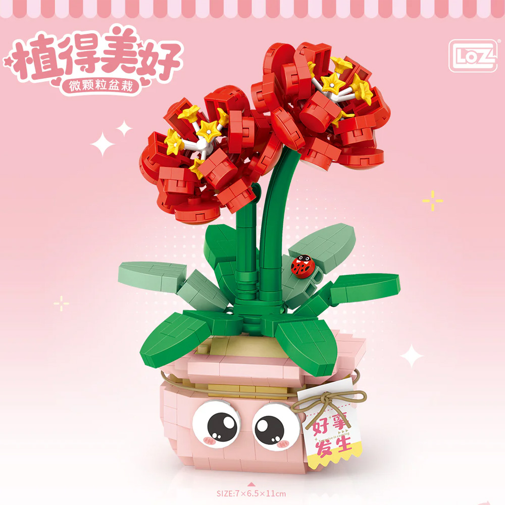 LOZ 8841 Lucky Red Flower mikro konstruktor, 430 delova