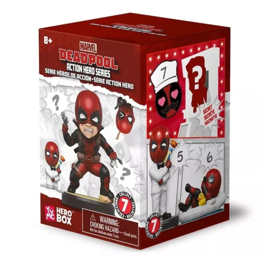 YuMe Marvel Deadpool Action Hero Series blind box figura 8 cm