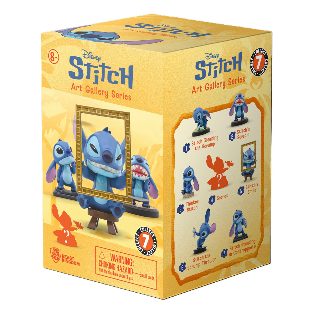YuMe Disney Stitch Art Gallery Series blind box figura 10 cm