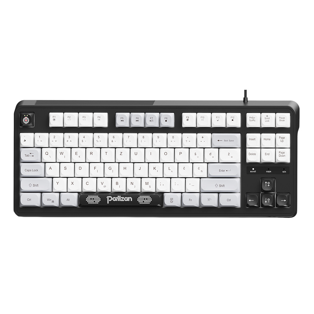 Moye Partizan USB membranska žična gaming tastatura 87 tastera