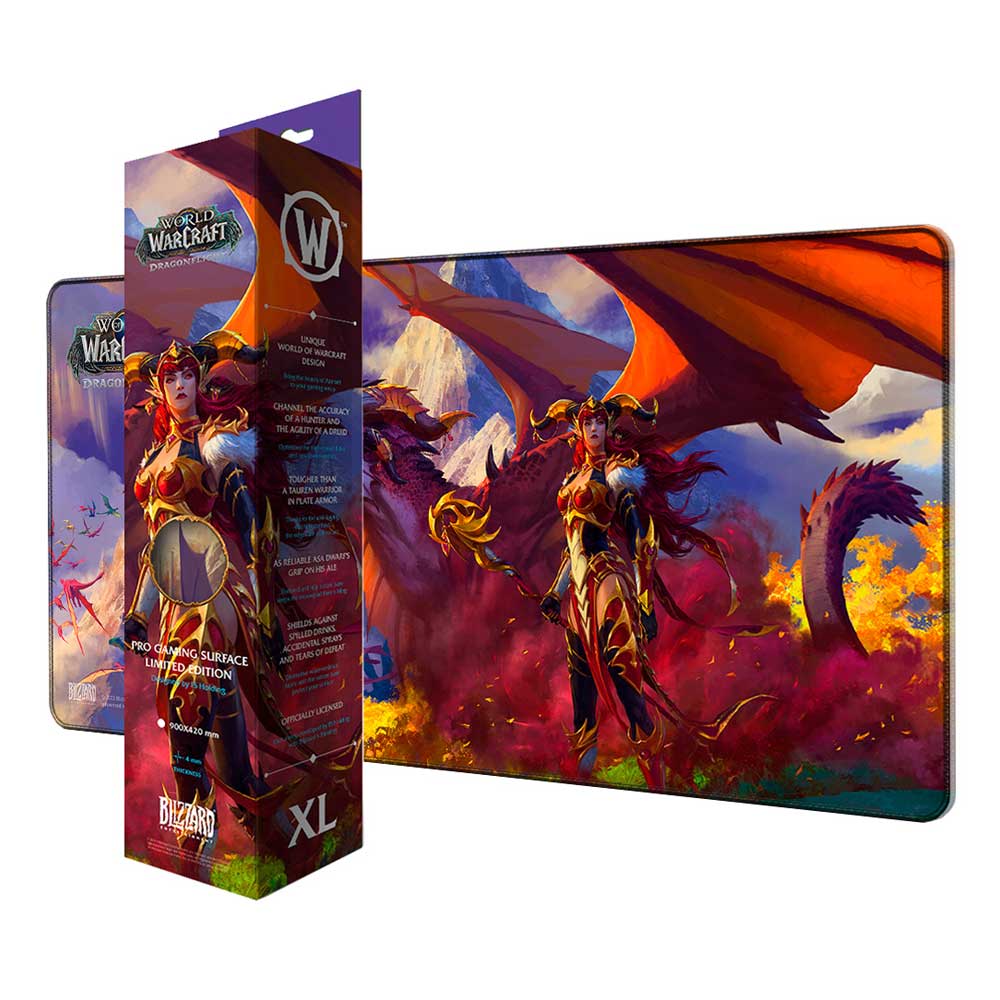 FS Holding World of Warcraft Dragonflight Alexstrasza & Dragon XL podloga za miš 900 × 420 mm