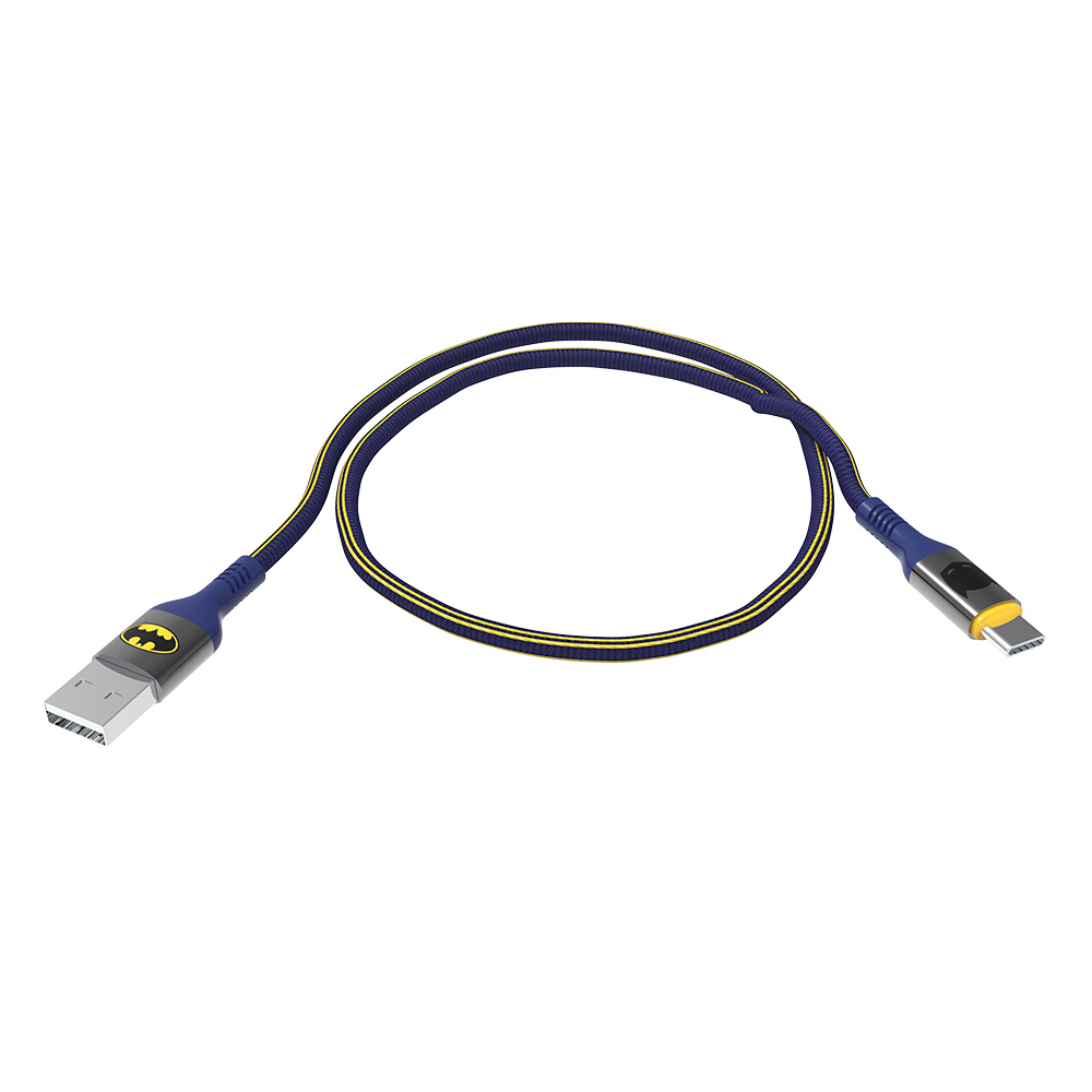 Moye Batman USB-A na USB-C kabl 1 m, pleteni, 12 W