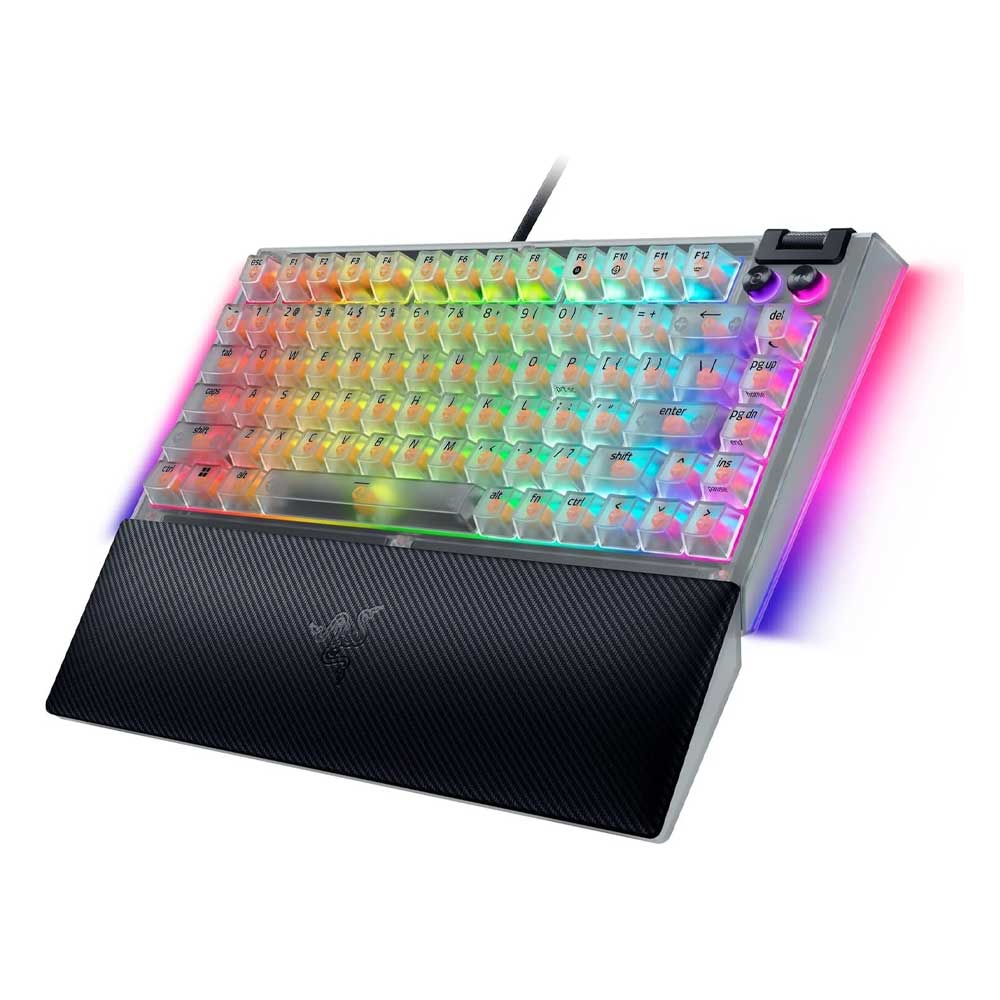 Razer BlackWidow V4 75% Phantom White US hot-swap mehanička gejmerska tastatura