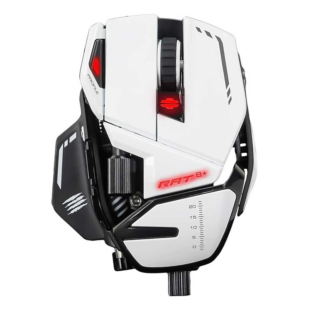 Mad Catz R.A.T. 8+ bela gejmerska optička miš 16.000 DPI