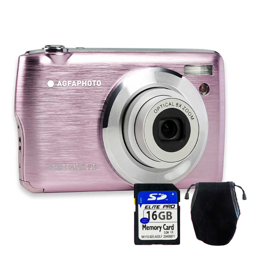 AgfaPhoto Realishot DC8200 pink digitalni fotoaparat 21 MP, 8× optički zum