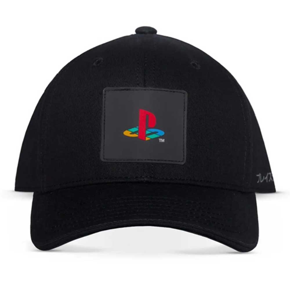 Difuzed PlayStation Logo crni podesivi kačket od pamuka