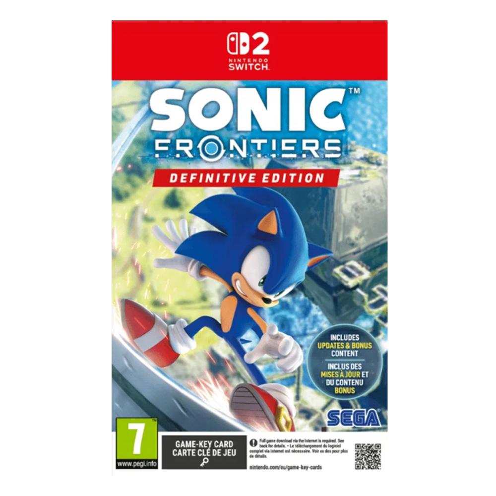 Sonic Frontiers: Definitive Edition za Nintendo Switch 2, game-key card