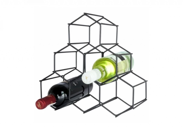 Vilde 229059 metalni stalak za vino za 6 boca