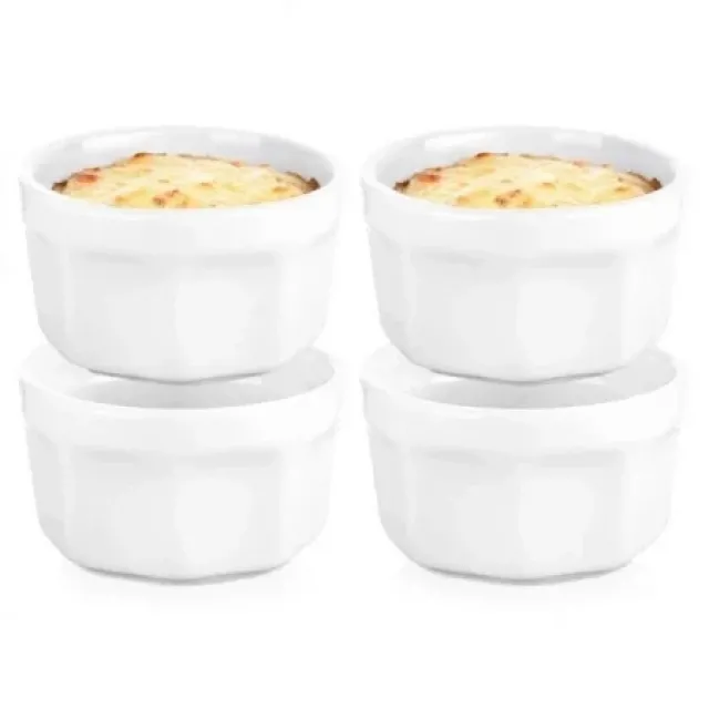Vilde 112845 bele porcelanske činije 40 ml, set od 4 komada