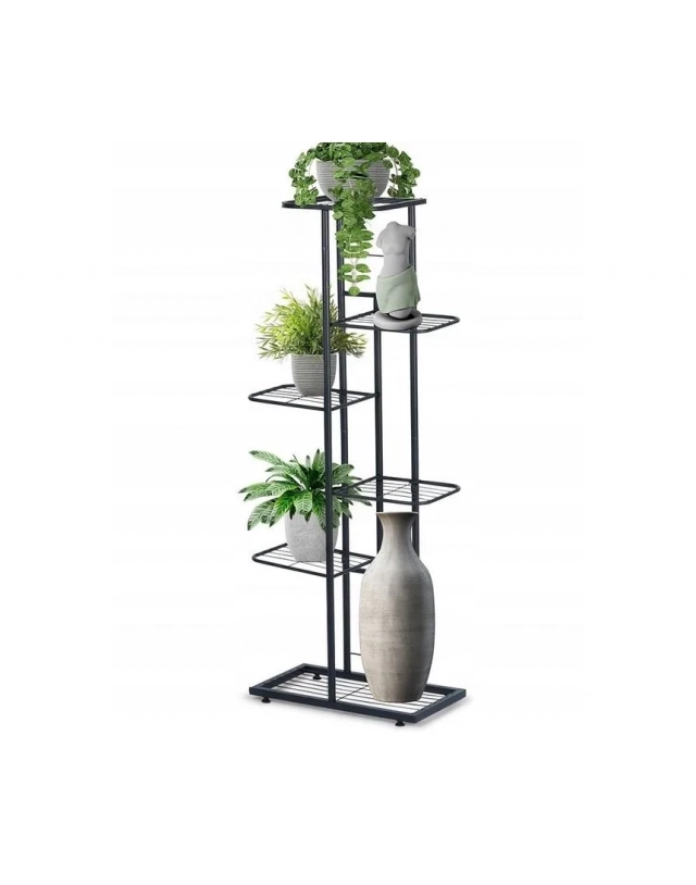 Vilde 569809 metalni stalak za cveće sa 6 nivoa, 106 cm