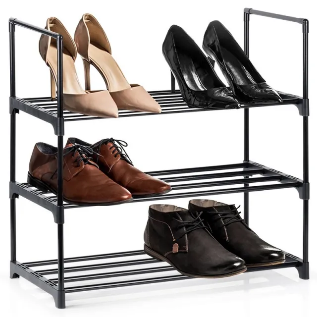 Vilde 568052 metalni stalak za obuću na 3 nivoa 57 x 28 x 55 cm