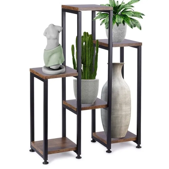 Vilde 569817 metalni stalak za cveće sa 6 polica, 70 cm
