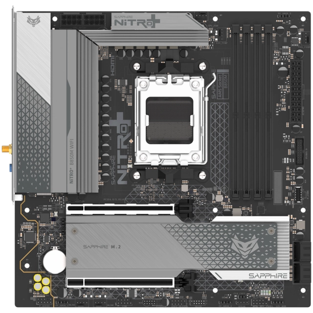 SAPPHIRE NITRO+ B850M WIFI matična ploča AM5, DDR5, mATX