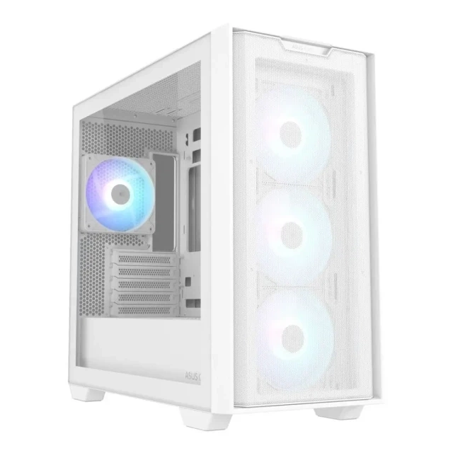 ASUS A21 PLUS ARGB belo micro-ATX PC kućište sa 4 ventilatora