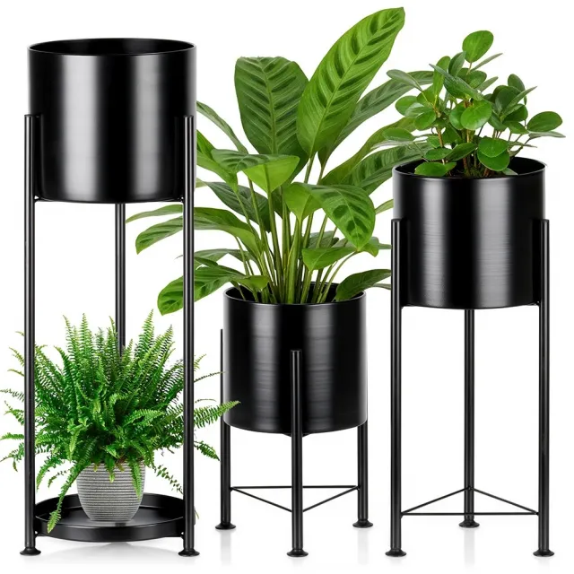 Vilde 568139 set metalnih stalaka za cveće, 3 komada