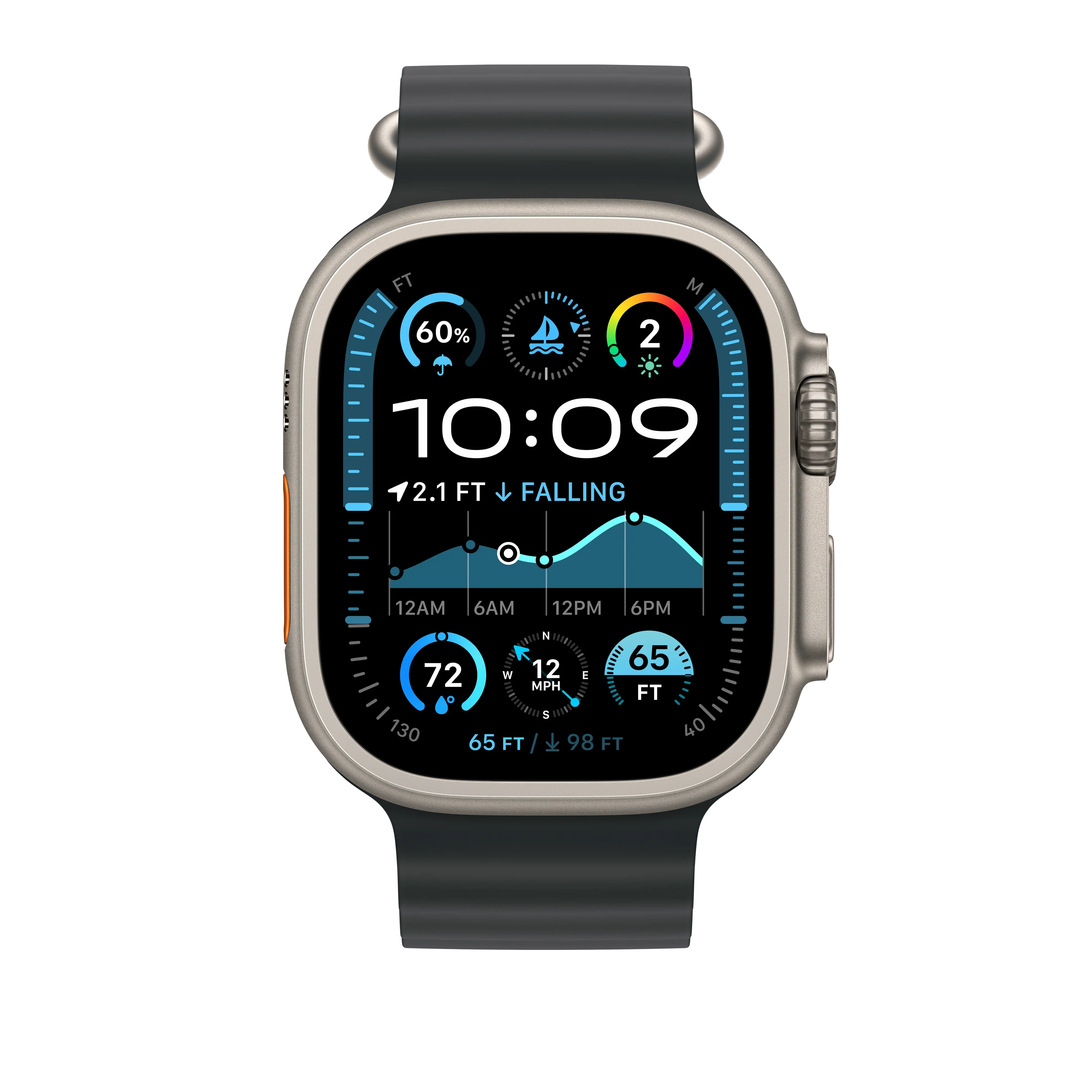 Apple 49 mm Black Ocean Band Extension dodatak za narukvicu