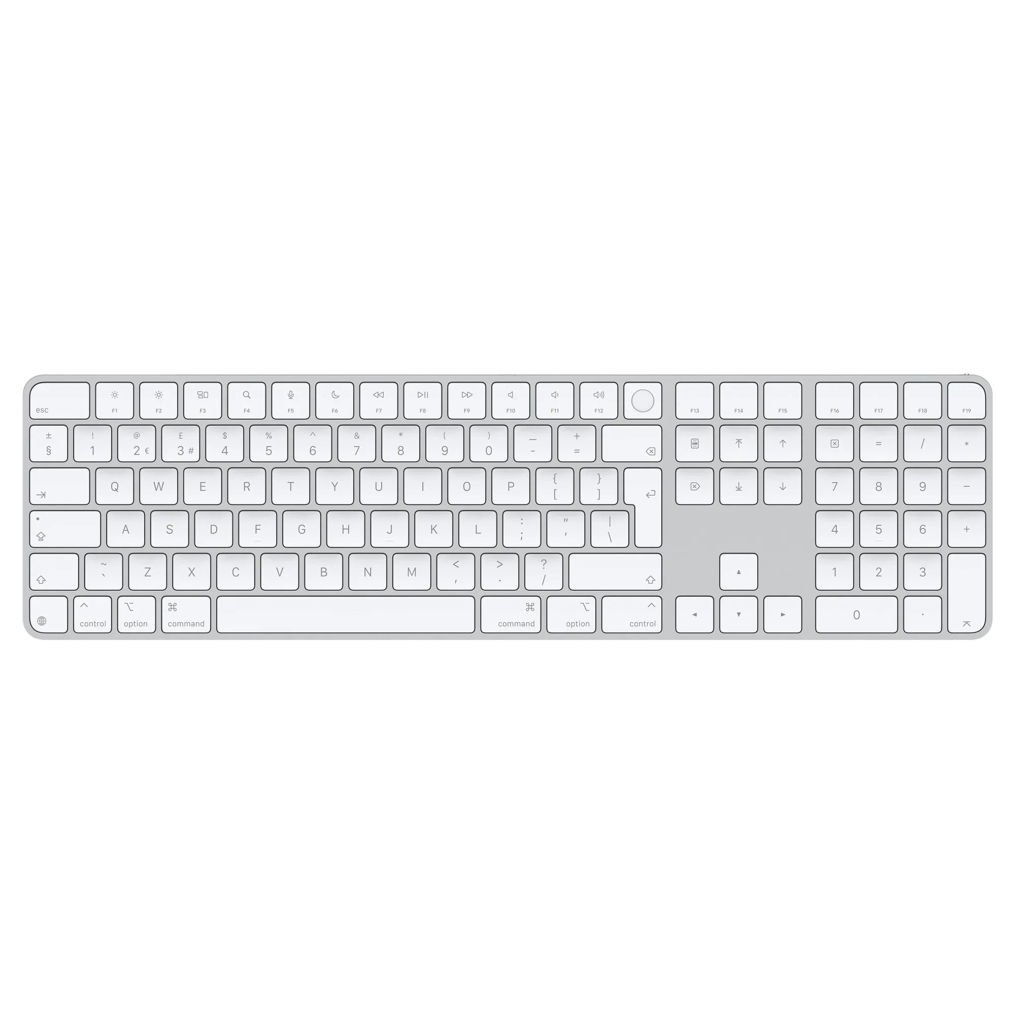 Apple Magic Keyboard sa Touch ID-om i numeričkim tasterima – International English, bela