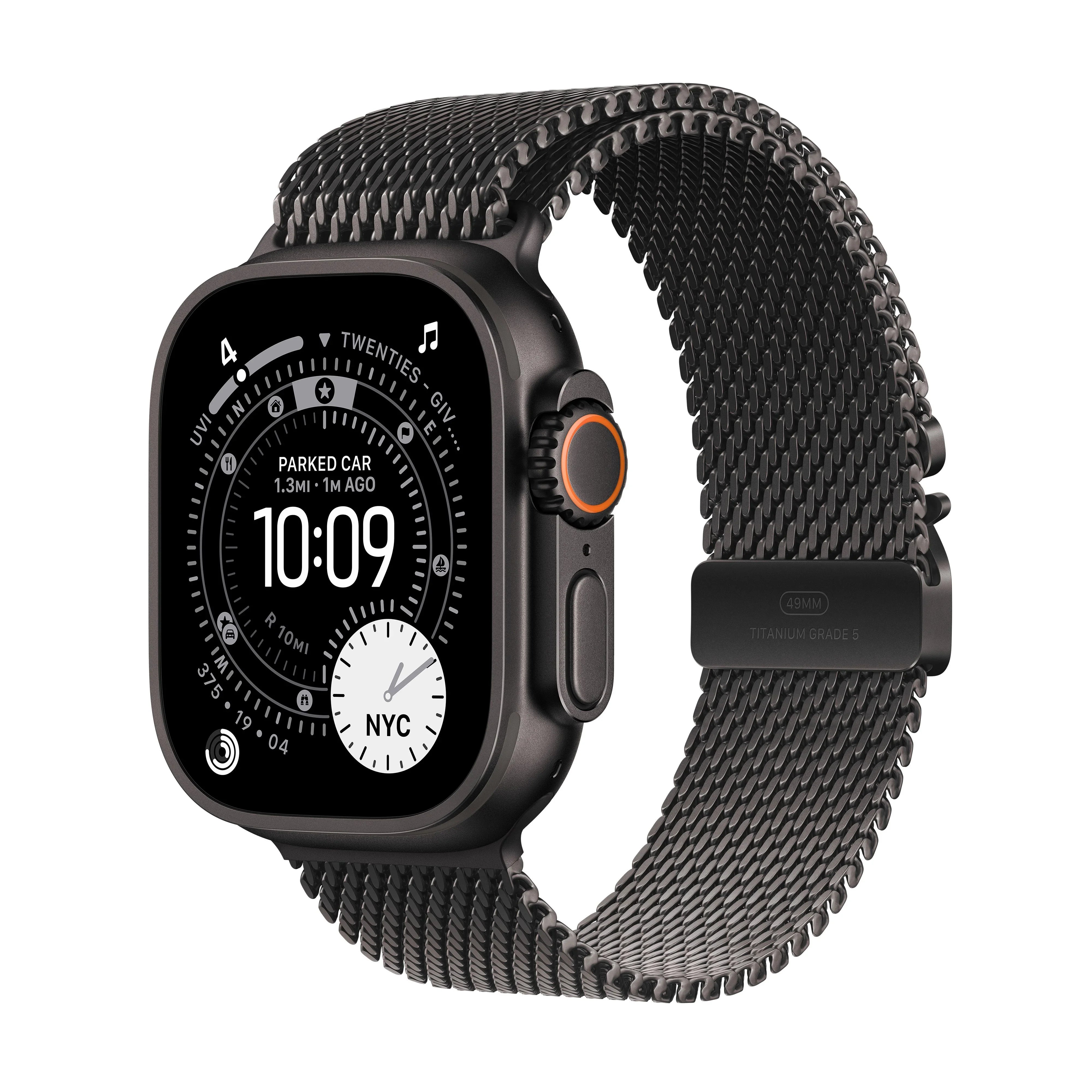 Apple Watch Ultra 3 Black Titanium 49 mm sa Milanese Loop S