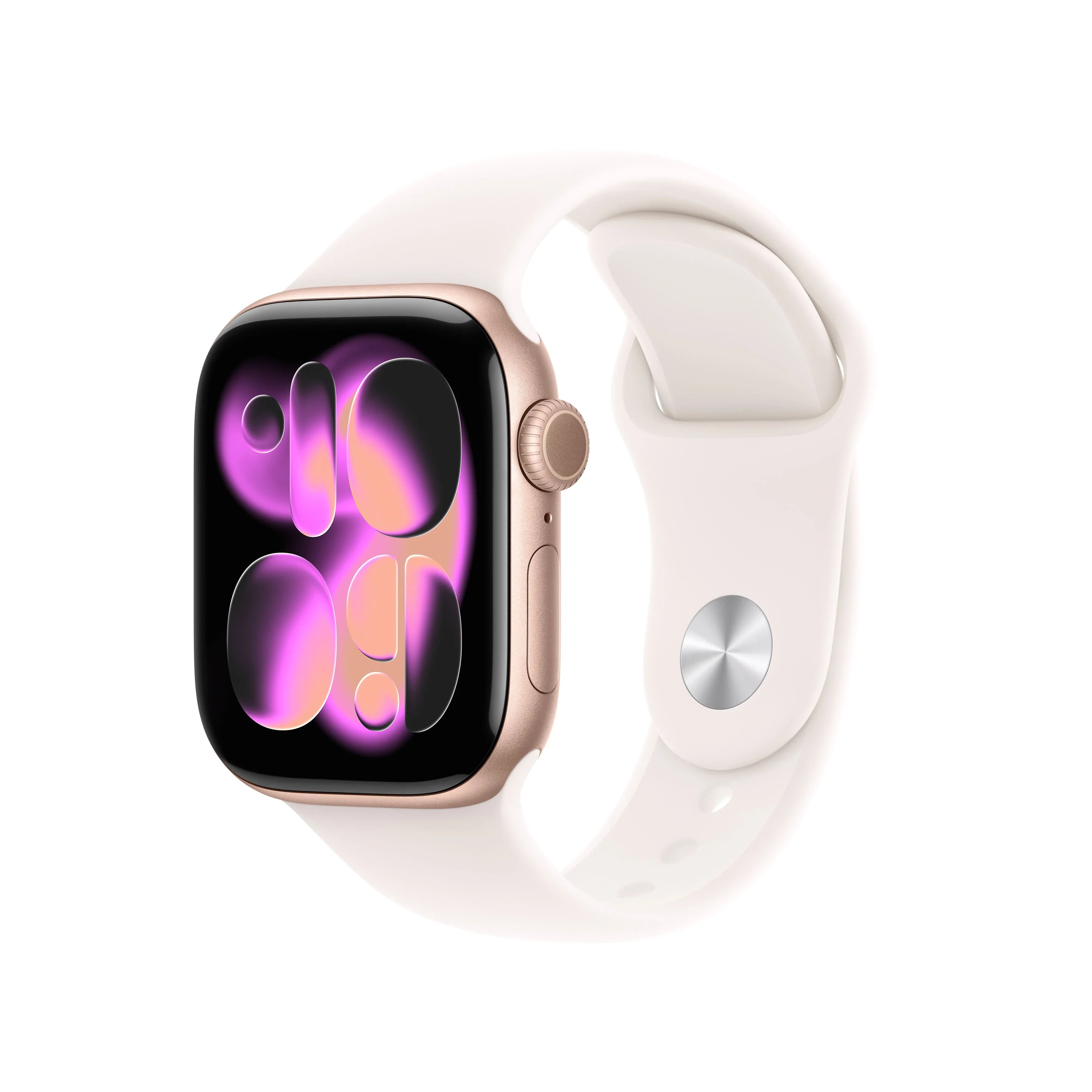 Apple Watch Series 11 GPS 42mm – Rose Gold, Light Blush Sport Band M/L