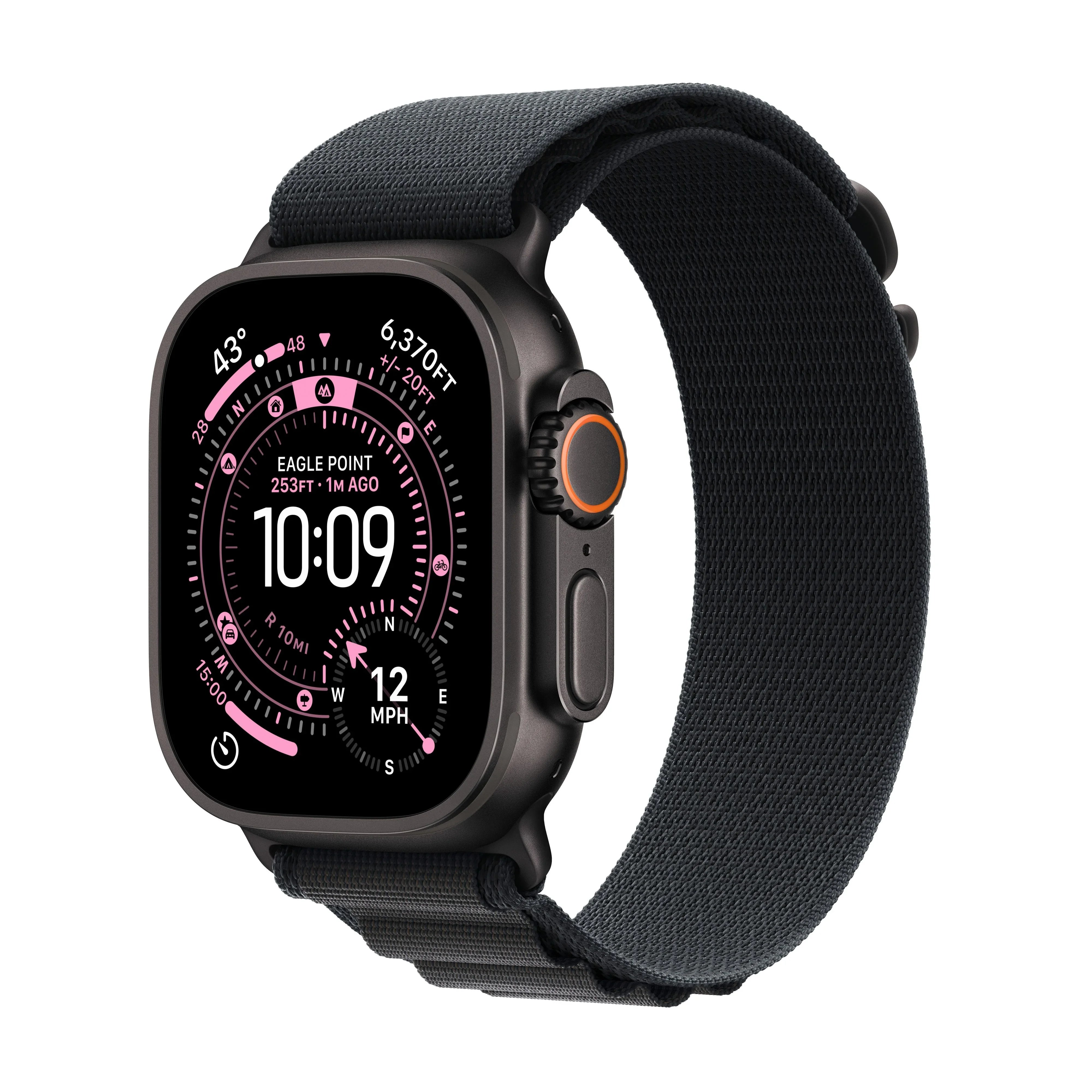 Apple Watch Ultra 3 GPS + Cellular 49 mm crni titanijum, Alpine Loop M