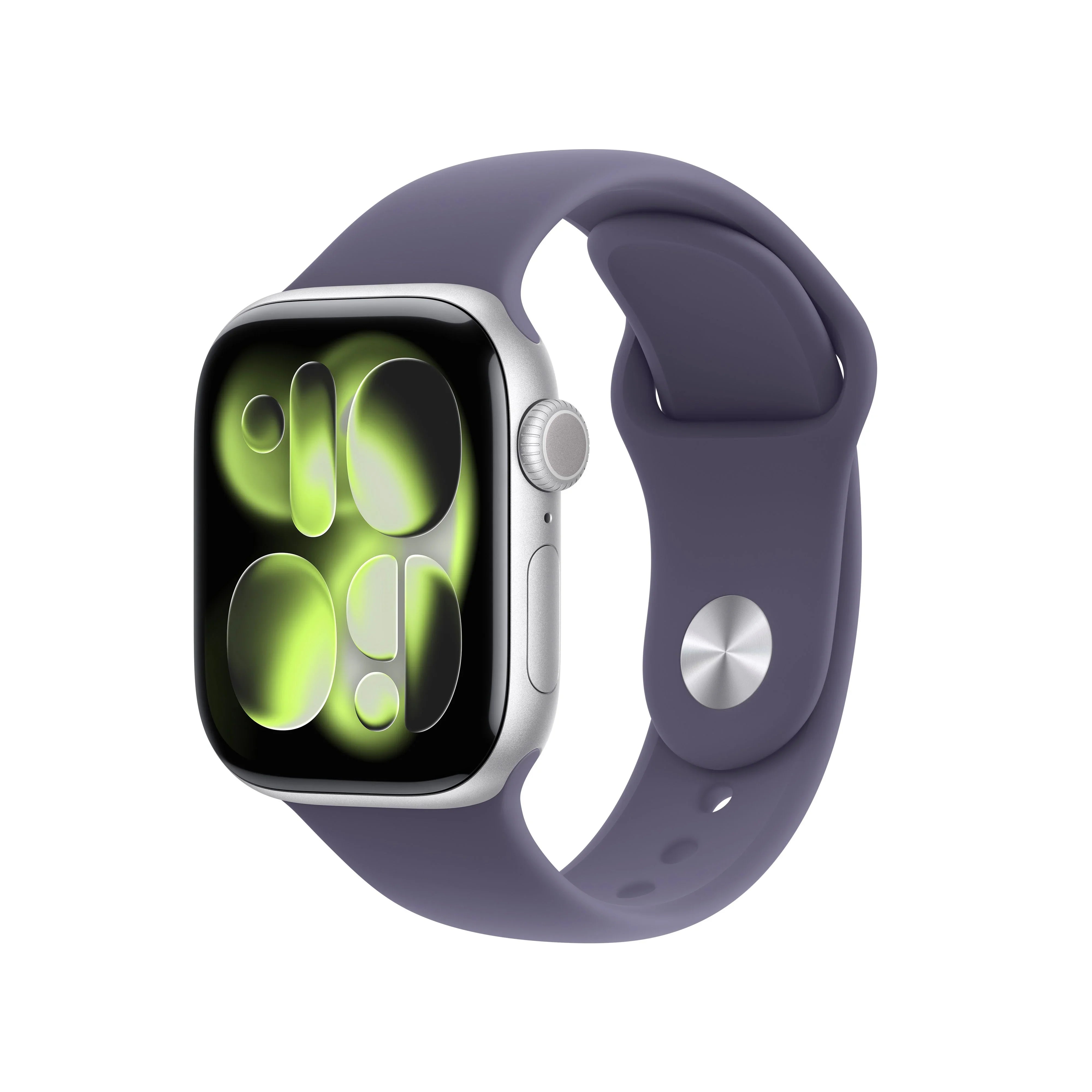 Apple Watch Series 11 GPS 42mm srebrni aluminijum, Purple Fog Sport Band M/L