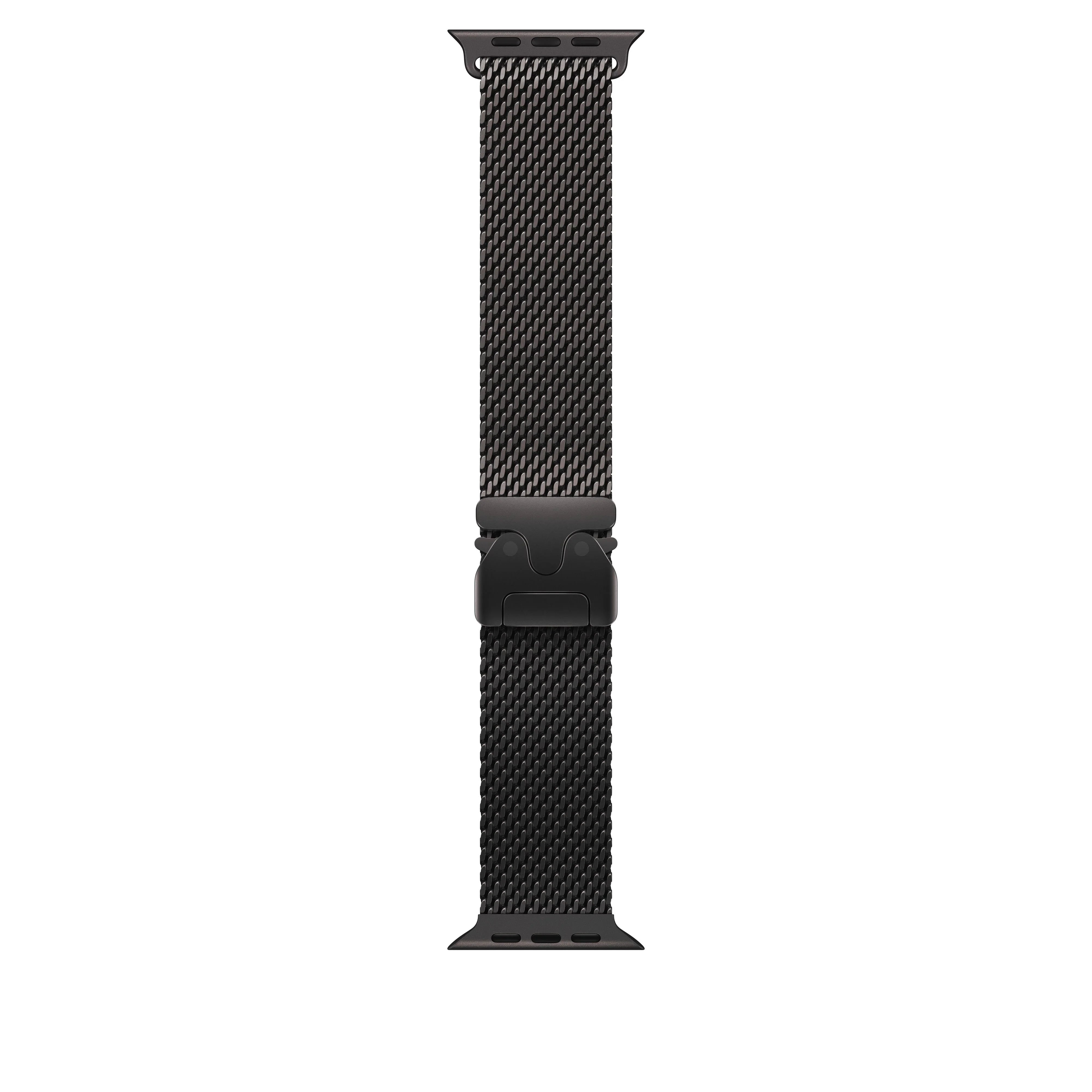 Apple Milanese Loop kaiš za Apple Watch, crni titanijum, 49 mm, Medium