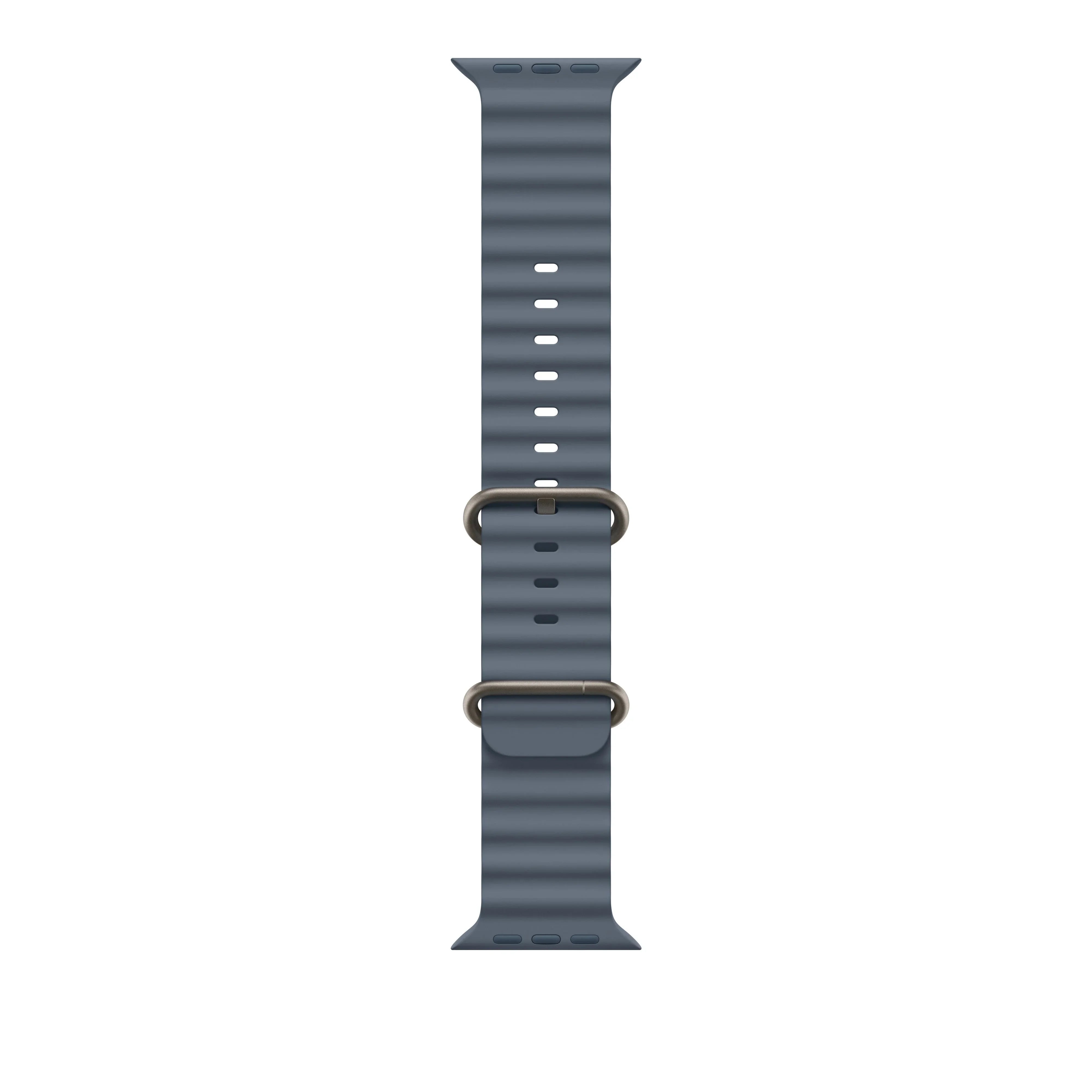Apple Ocean Band Anchor Blue kaiš za Apple Watch, 49 mm, Natural Titanium