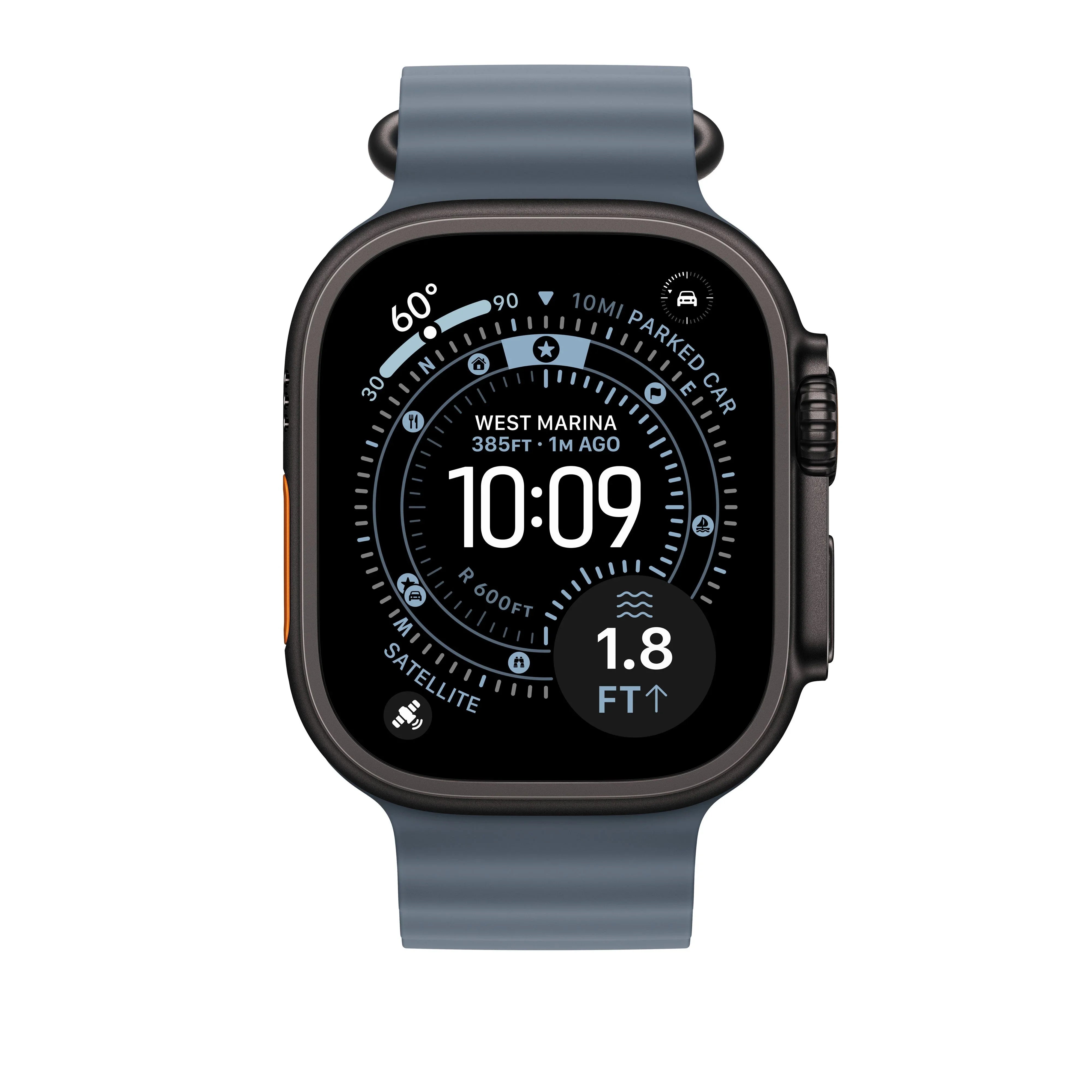 Apple MGCJ4AM/A 49mm Anchor Blue Ocean Band crna titanijumska završna obrada