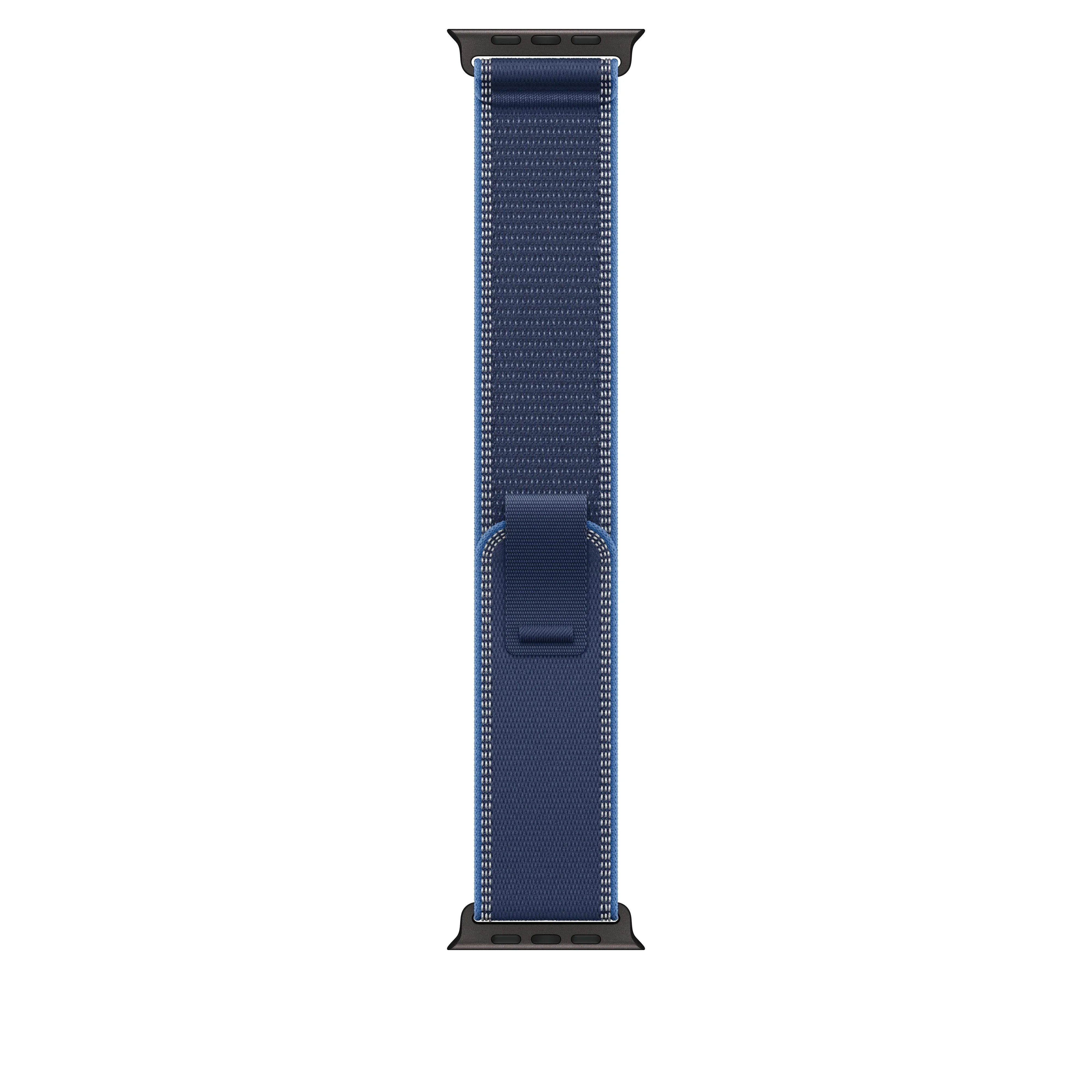 Apple 49 mm Blue/Bright Blue Trail Loop M/L narukvica sa crnim titanijumskim završecima