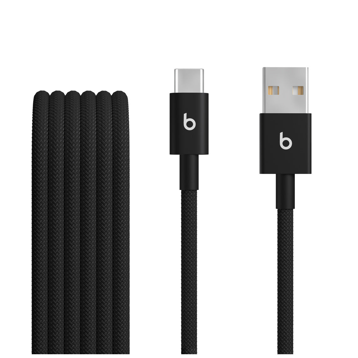 Beats USB-A na USB-C pleteni kabl 1,5 m Bolt Black 2-pack