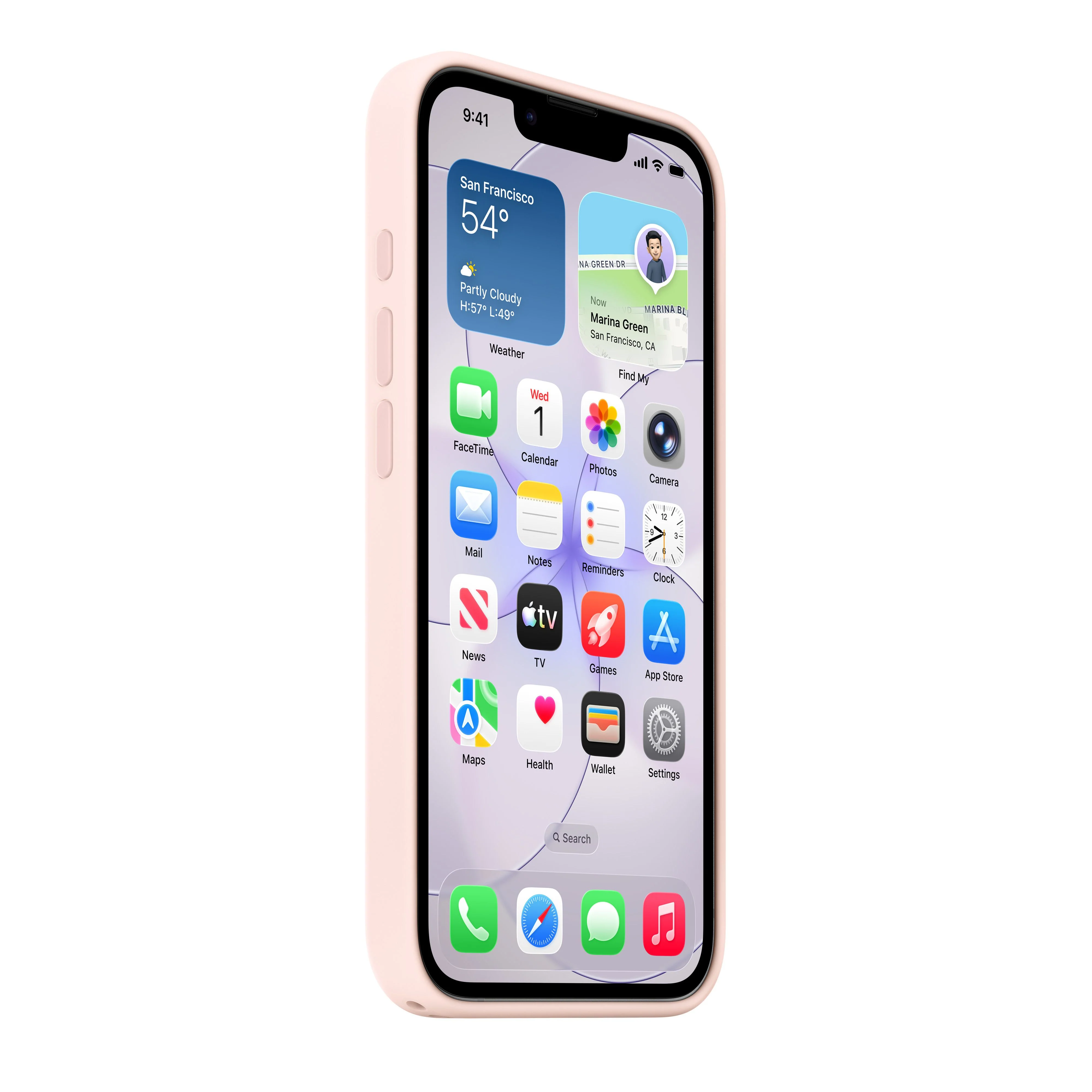 Apple silikonska maska za iPhone 17e sa MagSafe, Soft Pink