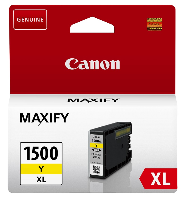 Canon PGI-1500XL Y žuta originalna inkjet patrona 12 ml