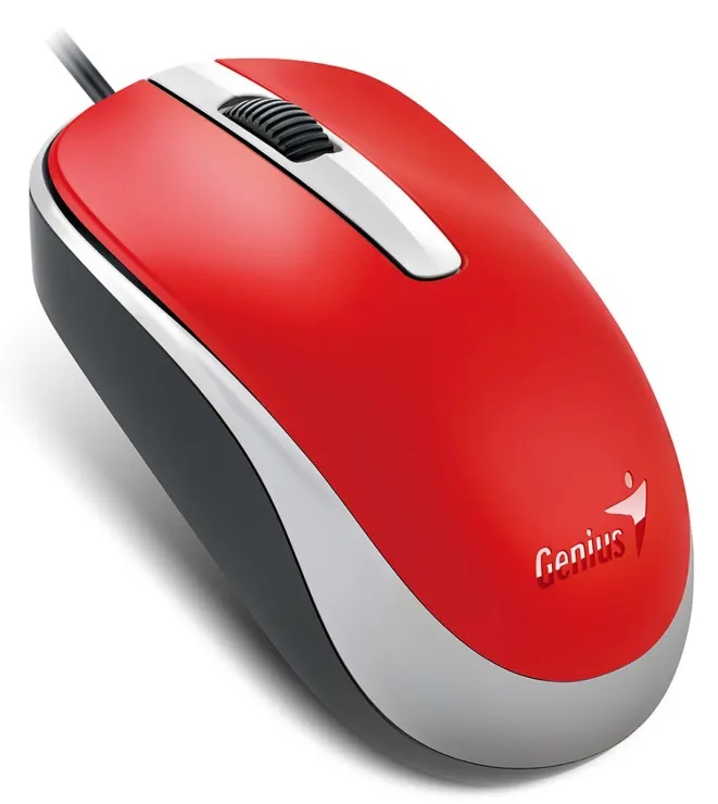 Genius DX-120 crveni optički USB miš, 1200 DPI