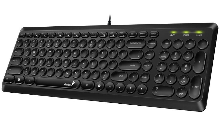Genius SlimStar Q200 USB tastatura, US raspored, crna